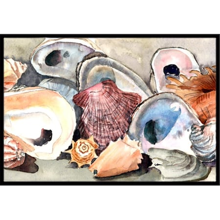 Jensendistributionservices 18 x 27 in. Sea Shells Indoor Or Outdoor Mat MI2554020